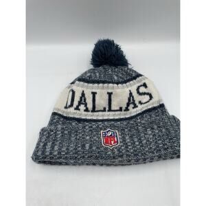 Dallas Cowboys New Era NFL Pom Stocking Cap Winter Beanie Hat One Size